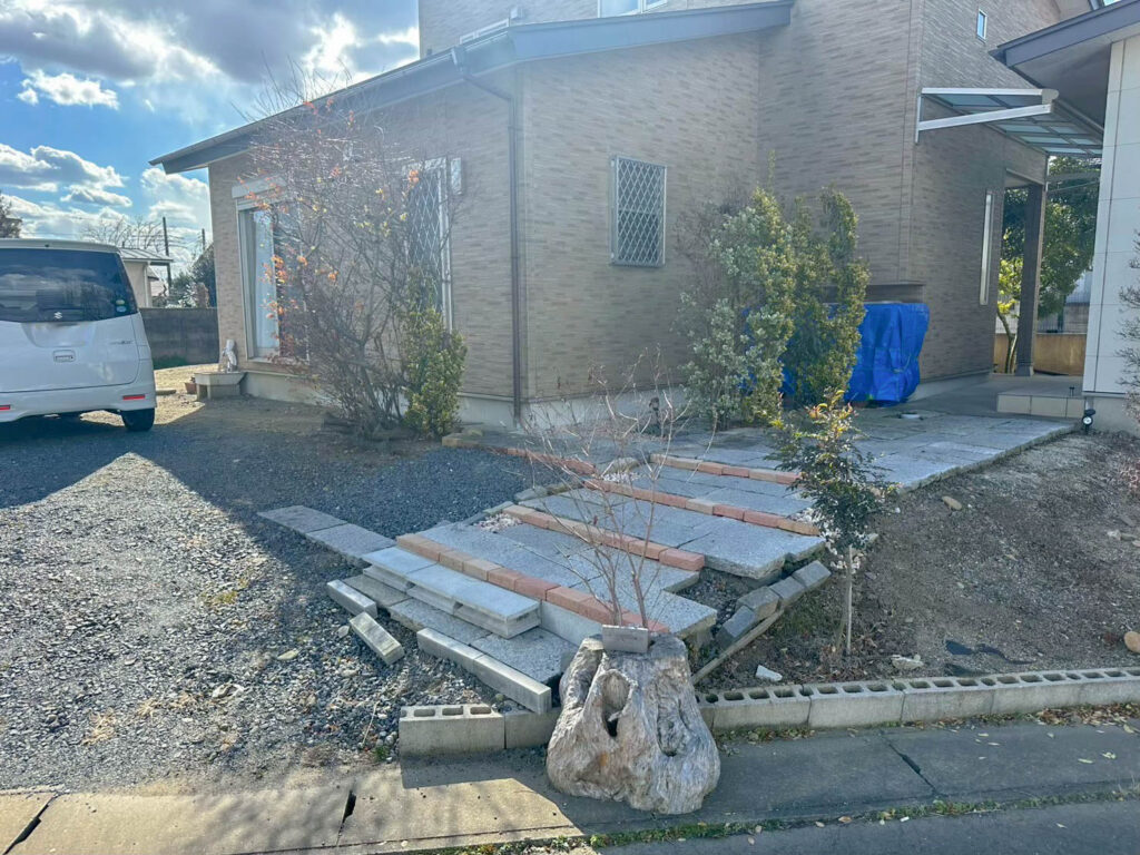 水戸 茨城 エクステリア 外構 リガーデン 施工前